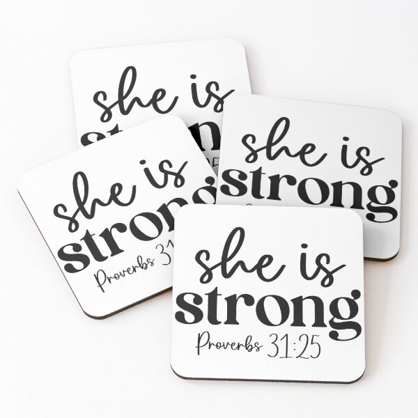 Item preview, She Is Strong: Proverbs 31:25 designed and sold by MillenniumBrand.