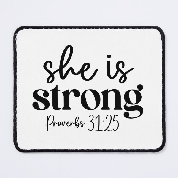 Item preview, She Is Strong: Proverbs 31:25 designed and sold by MillenniumBrand.