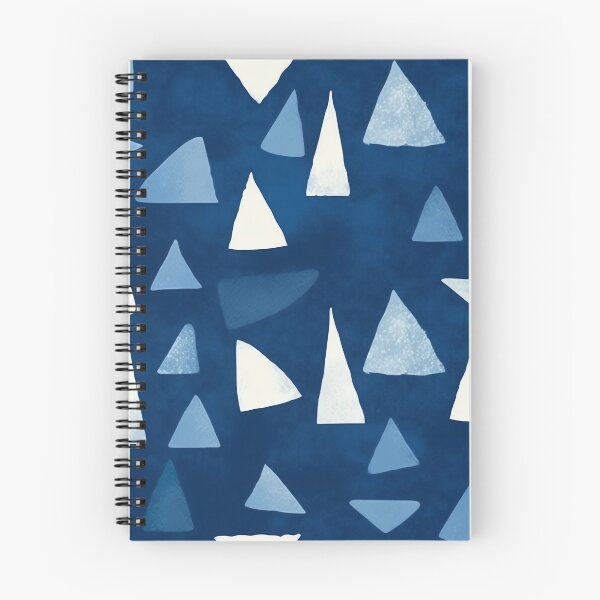 Item preview, Blue Triangle Abstract Pattern designed and sold by ColorfulVanilla.