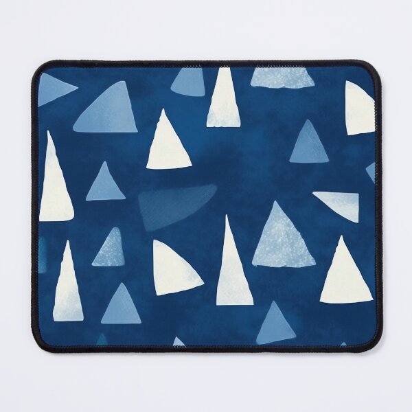 Item preview, Blue Triangle Abstract Pattern designed and sold by ColorfulVanilla.