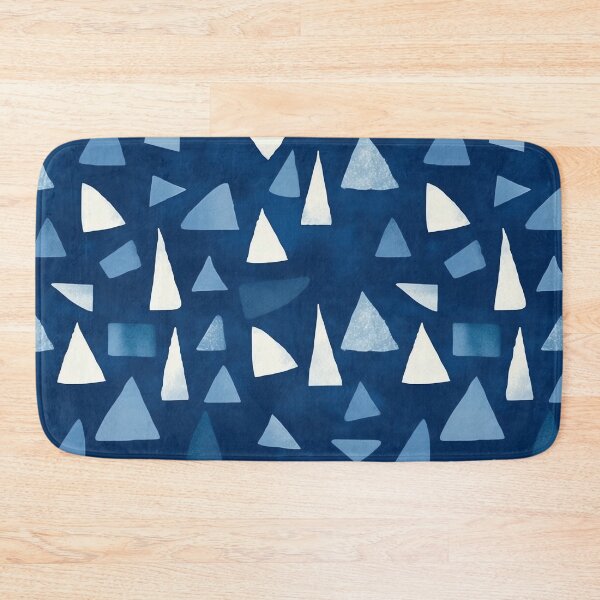 Item preview, Blue Triangle Abstract Pattern designed and sold by ColorfulVanilla.