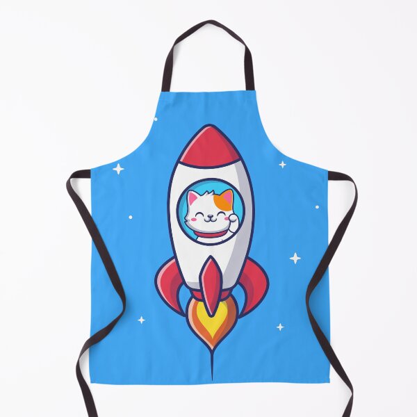 Item preview, Cosmic Cat Rocket Adventure: Cartoon Vector Illustration designed and sold by hjian8219.