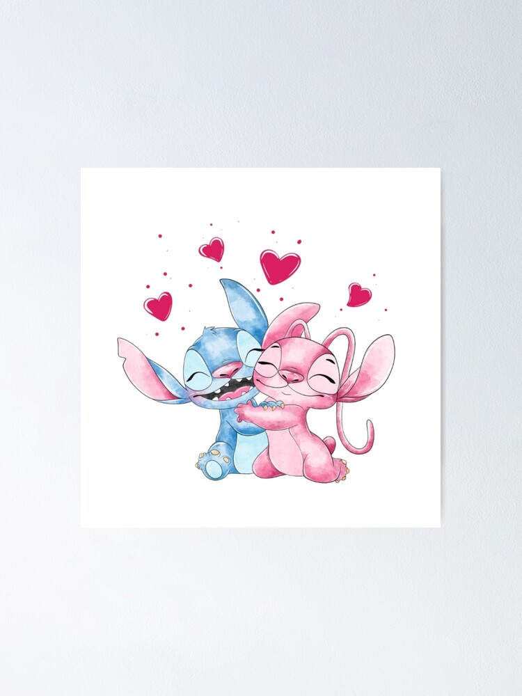 stitch and angel Poster by Reality Fan