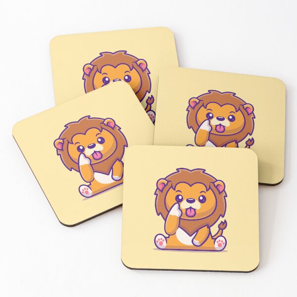 Item preview, Playful Lion's Roar: Cartoon Vector Illustration designed and sold by hjian8219.