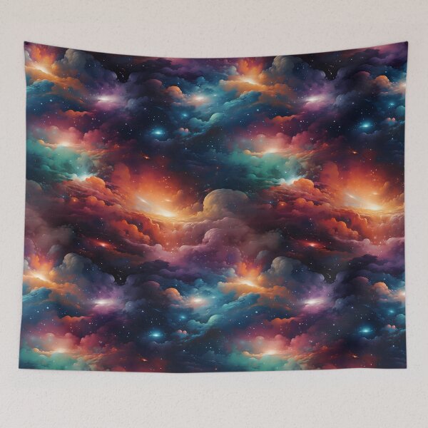 Item preview, seamless pattern, universe, galaxies, stars, elements  designed and sold by sfwArt.