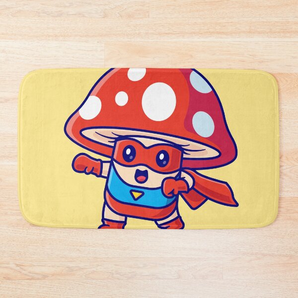 Item preview, Mighty Mushroom Defender: Cartoon Superhero Vector Illustration designed and sold by hjian8219.