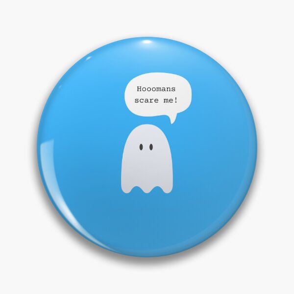Item preview, Ghost that is scared of humans  designed and sold by stupidpotato1.