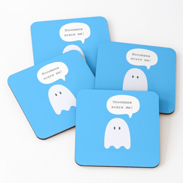 Item preview, Ghost that is scared of humans  designed and sold by stupidpotato1.