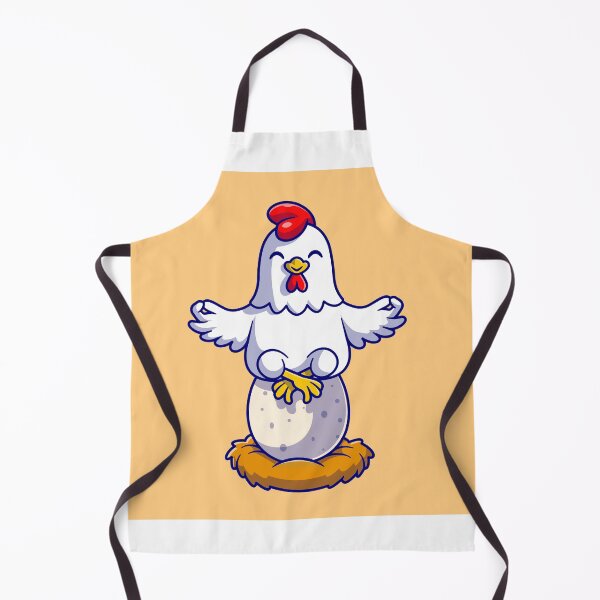 Item preview, Zen Hen: Cartoon Chicken Meditation Yoga" designed and sold by hjian8219.
