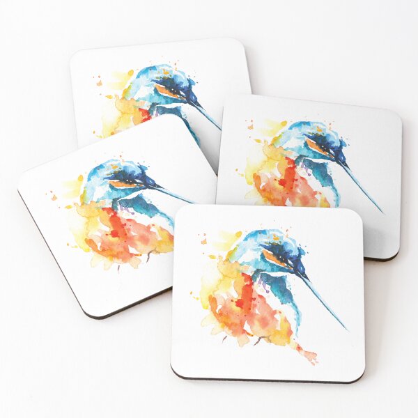 Item preview, Abstract Colorful Hummingbird Watercolor splash style designed and sold by AustriaDesigns.