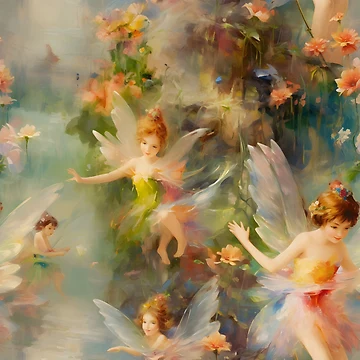 Artwork thumbnail, Fairy Pattern 9 by DigitalPatternx