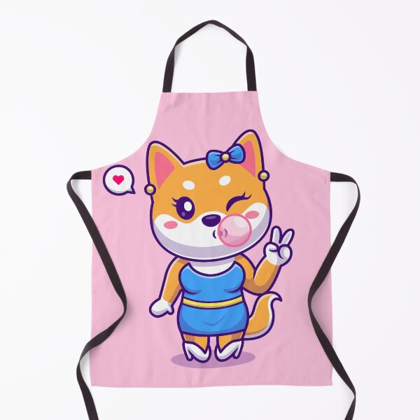 Item preview, Bubble Gum Bliss: Cute Shiba Inu Dog Cartoon designed and sold by hjian8219.