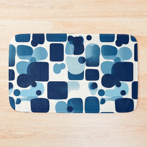 Item preview, Blue Abstract Geometric Pattern designed and sold by ColorfulVanilla.