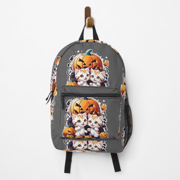 Item preview, Whiskery Pumpkin Play: Adorable Kittens in Fall Delight designed and sold by irosh madushan.