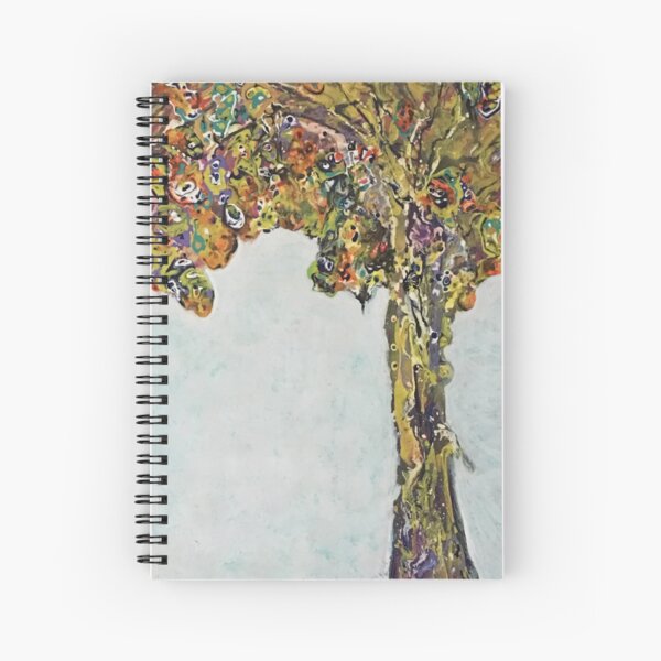 Abstract Tree Painting Called Strange Fruit Spiral Notebook