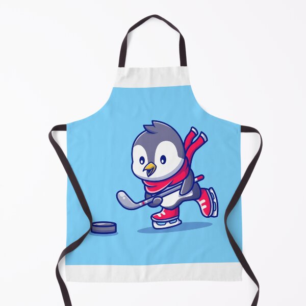 Item preview, Penguin Puckster: Cute Hockey-Playing Cartoon designed and sold by hjian8219.