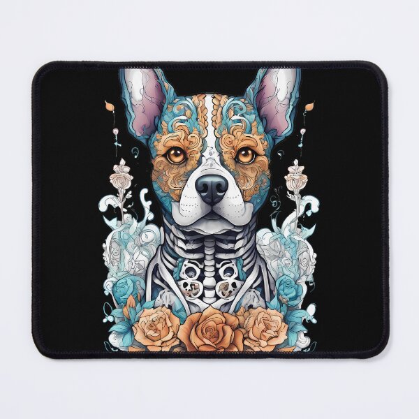 Item preview, Creepypasta Skeuomorphic Flowery Dog Skeleton designed and sold by Mechanical-Artt.