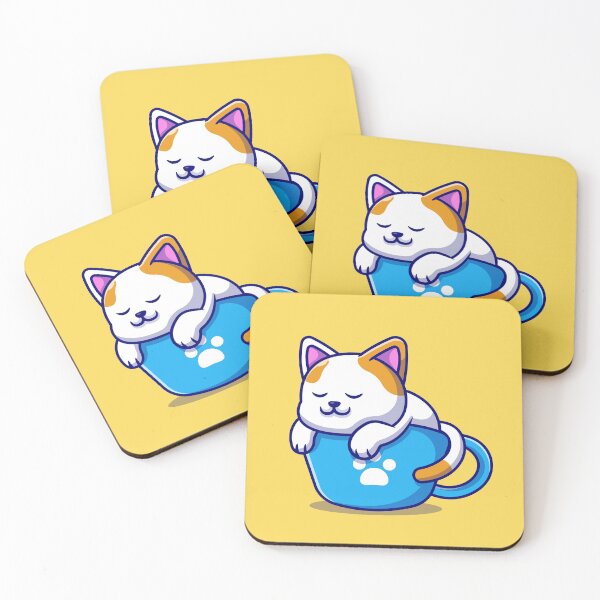 Item preview, Catnap Café: Cute Sleeping Cat Cartoo designed and sold by hjian8219.