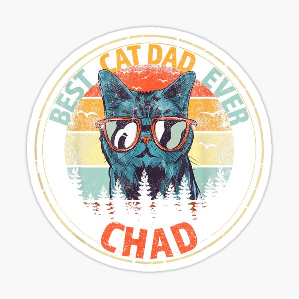 Chad Cat Sticker for Sale by Tristan Sears