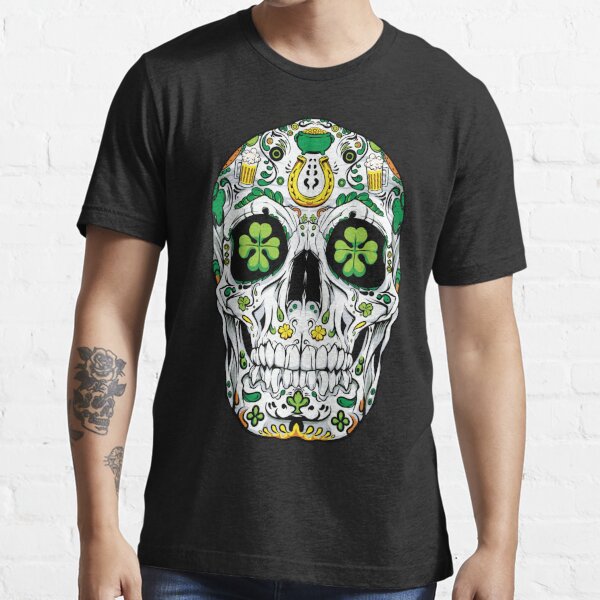 Craft Beer Sugar Skull Women's Crew Neck Graphic Tee