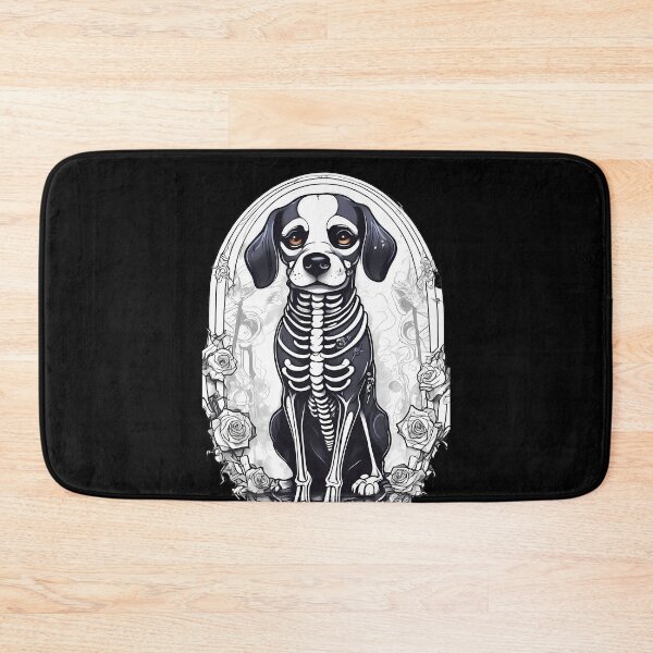 Item preview, Cute Gothic Twist on Skeuomorphic Dog Skeleton designed and sold by Mechanical-Artt.