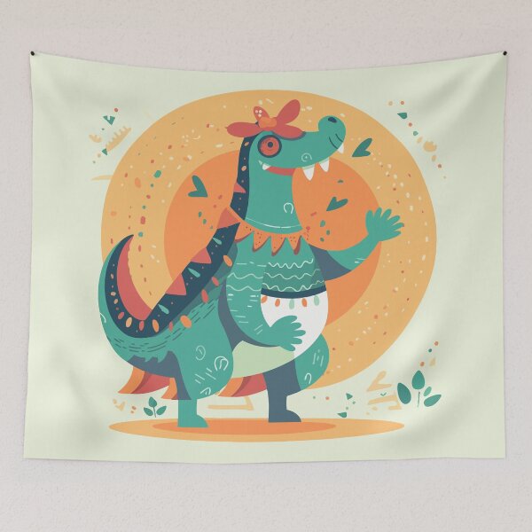 Item preview, Belly Dancing Dinosaur designed and sold by Amir Faysal.