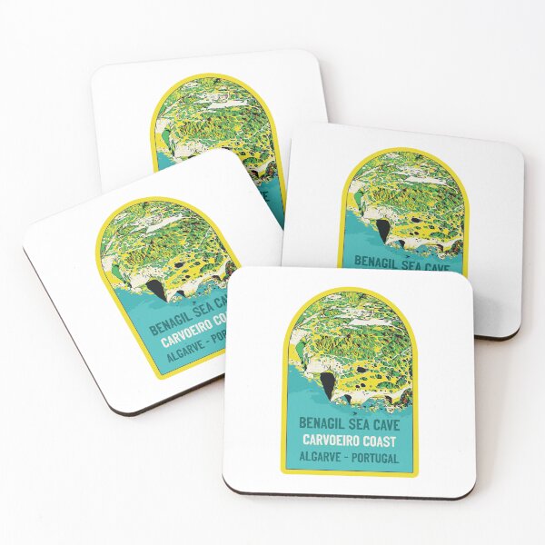 Item preview, Carvoeiro Sea Cave Coast Illustration designed and sold by Lemomo-artworks.