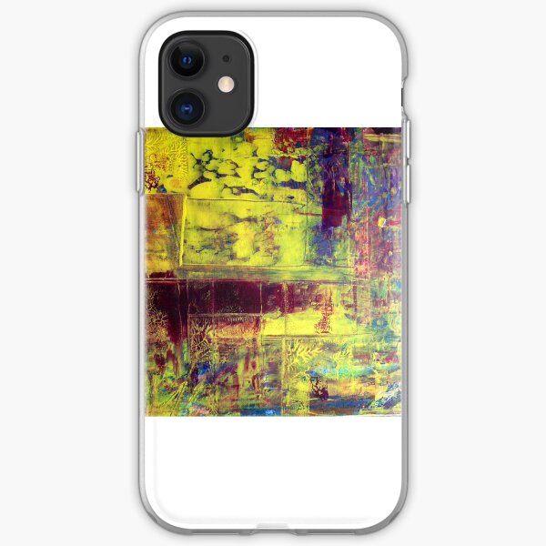 Richter Style Original Abstract Canvas Painting For Sale iPhone Soft Case