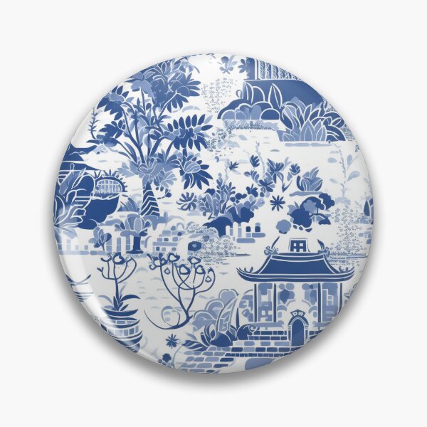 Item preview, Blue willow seamless pattern designed and sold by MiraCleAI.