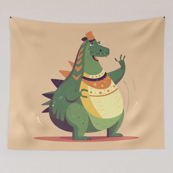 Item preview, Belly Dancing Dinosaur designed and sold by Amir Faysal.