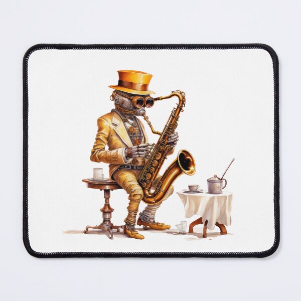 Item preview, Steam Powered Jazz Cafe Band Saxophone designed and sold by SteamJazzCafe.