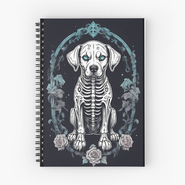 Item preview, Skeuomorphic White Dog Skeleton in Gothic Style designed and sold by Mechanical-Artt.