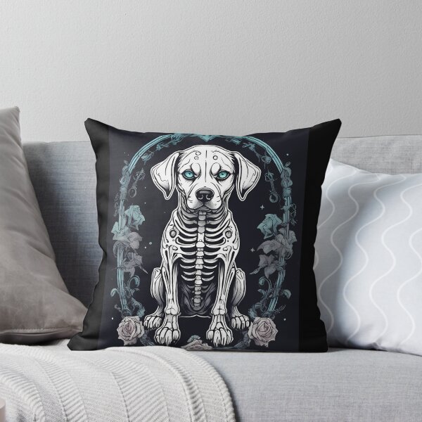 Item preview, Skeuomorphic White Dog Skeleton in Gothic Style designed and sold by Mechanical-Artt.