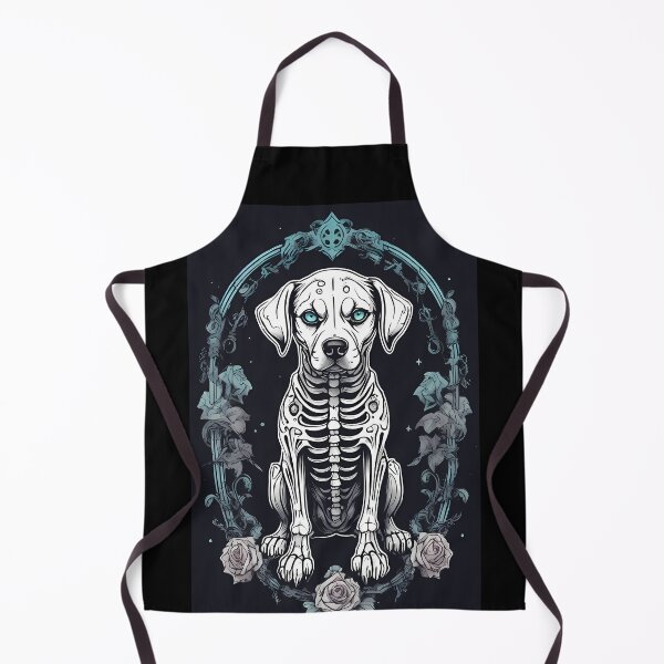 Item preview, Skeuomorphic White Dog Skeleton in Gothic Style designed and sold by Mechanical-Artt.