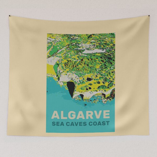 Item preview, Carvoeiro Sea Cave Coast Illustration designed and sold by Lemomo-artworks.
