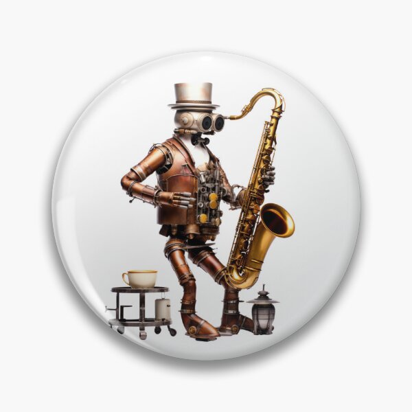 Item preview, Steam Powered Jazz Cafe Band Saxophone designed and sold by SteamJazzCafe.