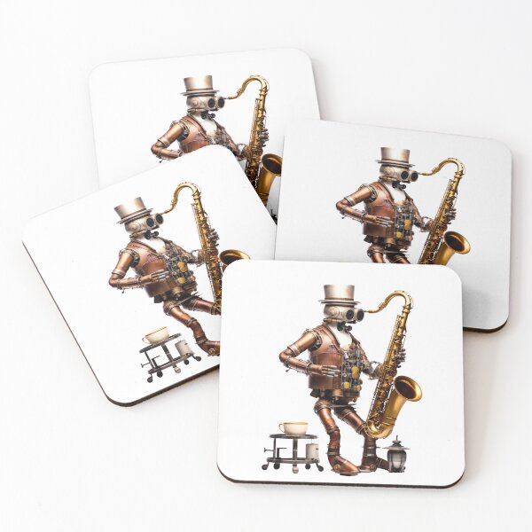 Item preview, Steam Powered Jazz Cafe Band Saxophone designed and sold by SteamJazzCafe.