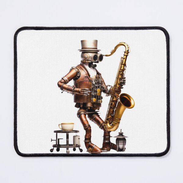 Item preview, Steam Powered Jazz Cafe Band Saxophone designed and sold by SteamJazzCafe.