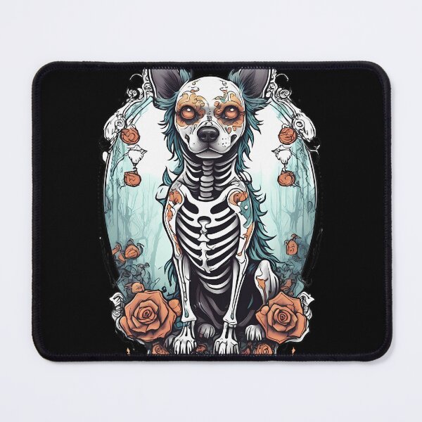 Item preview, Whimsical Skeuomorphic Black Dog Skeleton designed and sold by Mechanical-Artt.