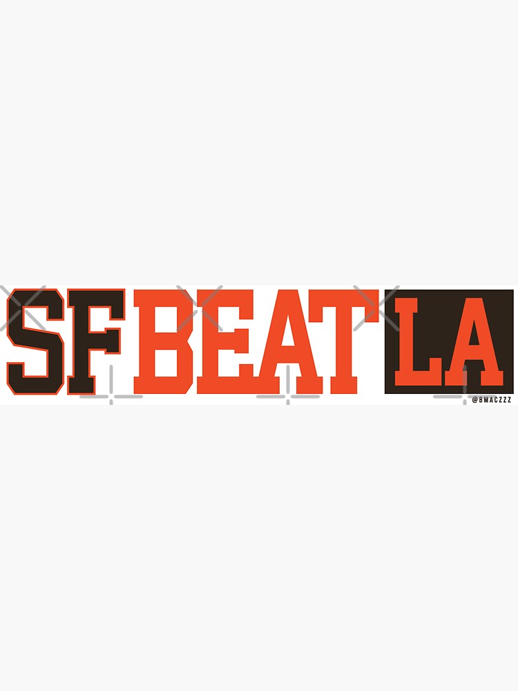 Beat L.A. Giants Sticker Sticker for Sale by MichaelCatelli