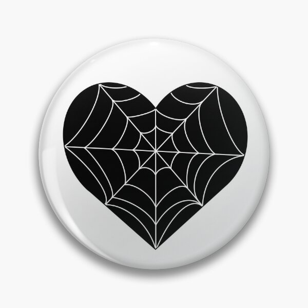 Item preview, Spider web heart designed and sold by InkKountess.