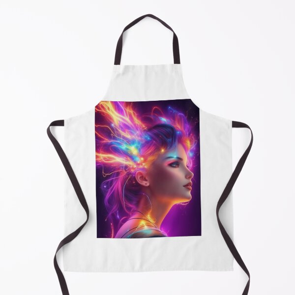 Item preview, ANIME STYLE , NEON GIRL, T-SHIRT DESIGN designed and sold by AyushAIImage01.