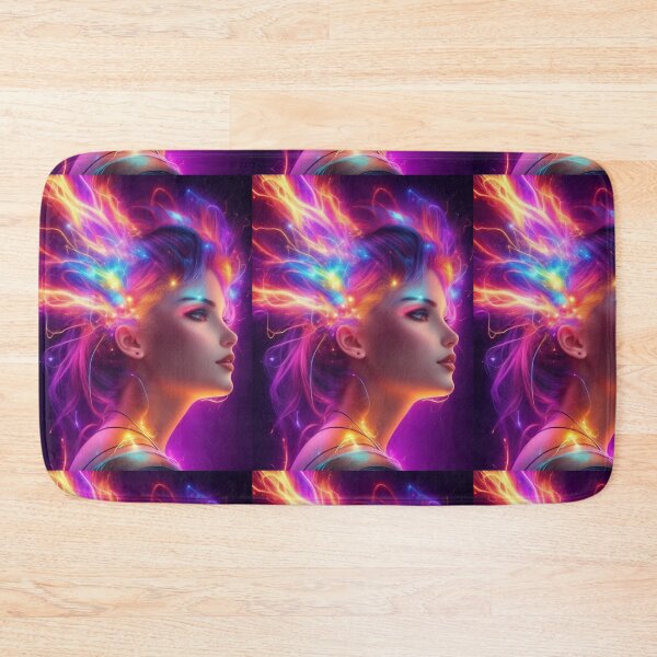 Item preview, ANIME STYLE , NEON GIRL, T-SHIRT DESIGN designed and sold by AyushAIImage01.