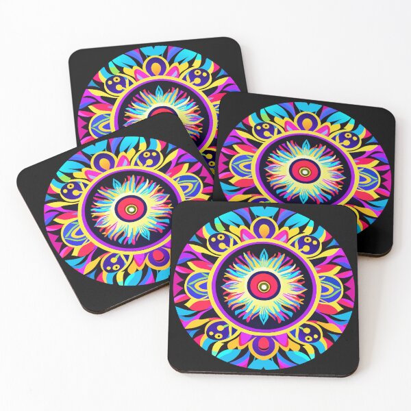 Item preview, Cosmo, entwined, colorful, flower designed and sold by Cesar Oscar Gomez.