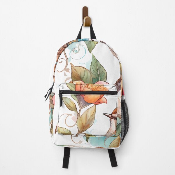 Item preview, Floral Fantasy with Carolina Wren designed and sold by Mechanical-Artt.