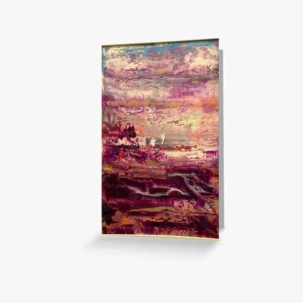 Abstract Southwest Landscape Western Skies Greeting Card
