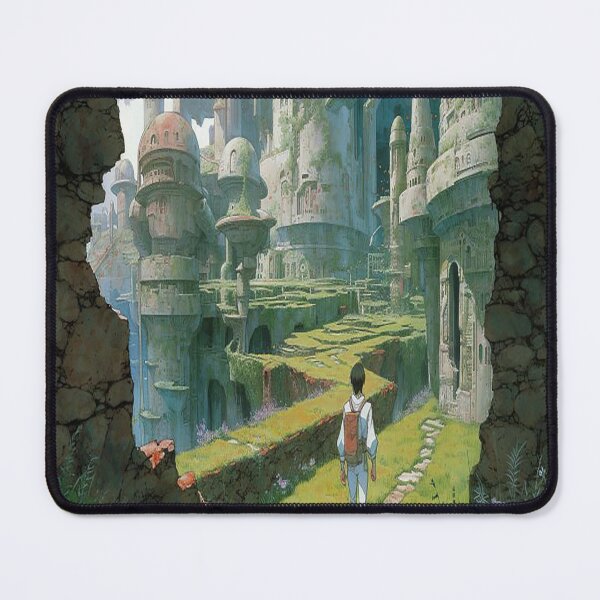 Item preview, a young man walking towards the old town designed and sold by llorrtrith.