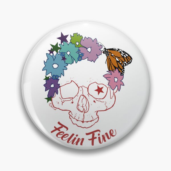 Item preview, Feelin Fine Skull designed and sold by Kimberlee-Shaw.