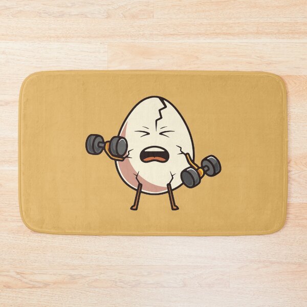 Item preview, Cute egg workout cartoon icon illustration designed and sold by cubbone.