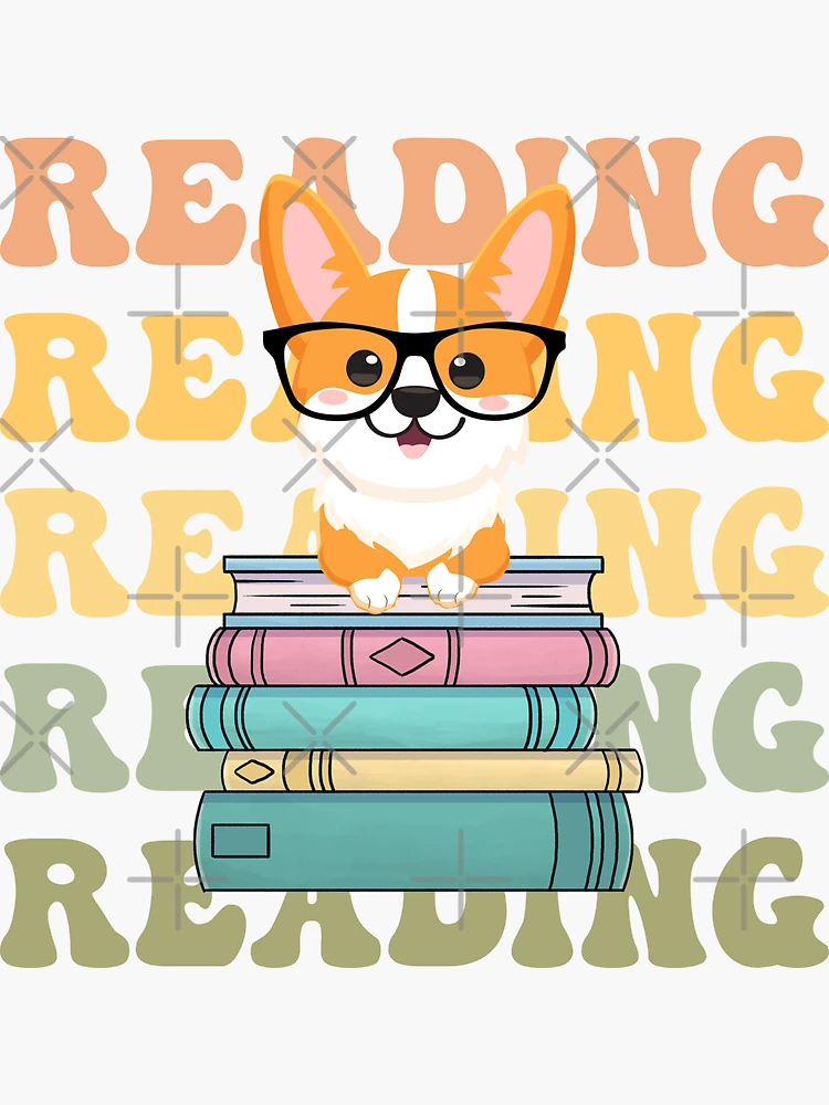 Book Read Sticker by corgiyolk for iOS & Android